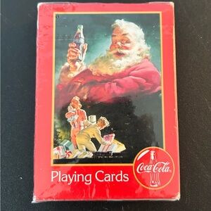 New coca cola Christmas Santa Clause Playing Cards games toys